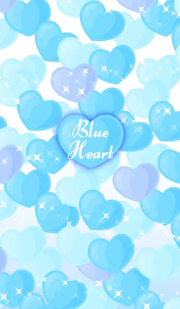 [LINE着せ替え] BlueHeart#01の画像1