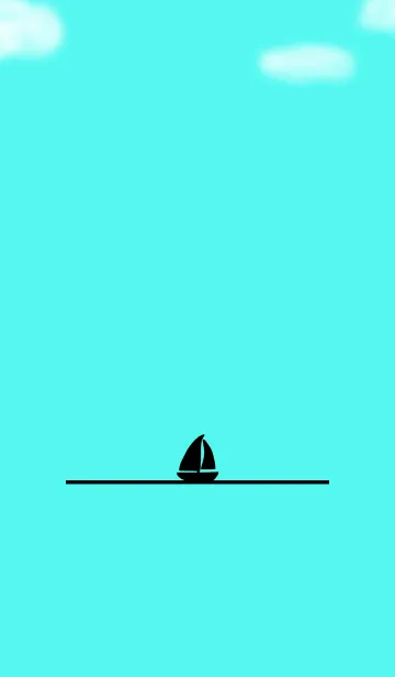 [LINE着せ替え] 空 海 ヨットの画像1