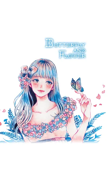 [LINE着せ替え] Butterfly＆Flowerの画像1
