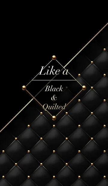 [LINE着せ替え] Like a - Black ＆ Quilted #Devilの画像1