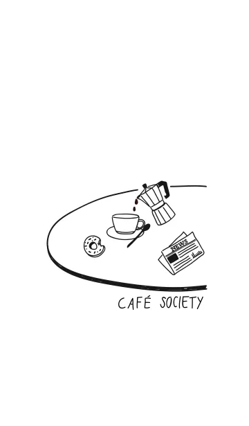 [LINE着せ替え] cafe societyの画像1