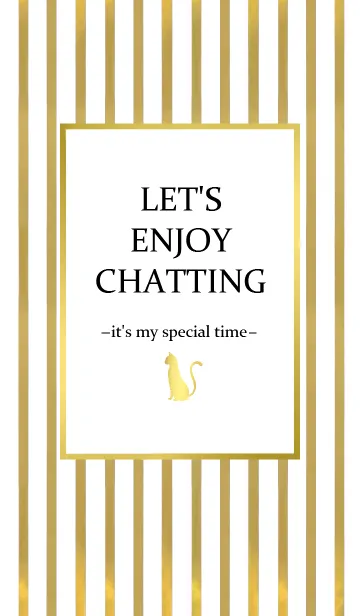 LET'S ENJOY CHATTING 02 -Gold Stripe Pt-の着せ替えメイン画像