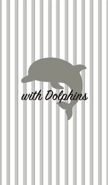 [LINE着せ替え] with Dolphins "stripes"の画像1
