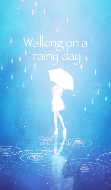 [LINE着せ替え] 雨の日の散歩の画像1