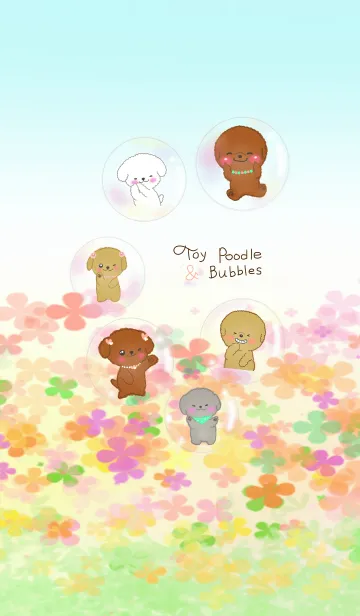 [LINE着せ替え] toypoodle＆bubblesの画像1