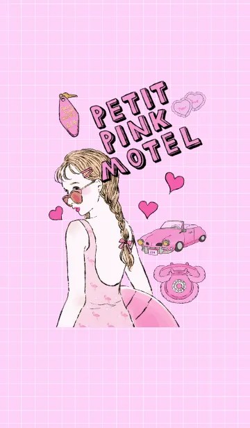 [LINE着せ替え] ♥ PETIT PINK MOTEL ♥の画像1