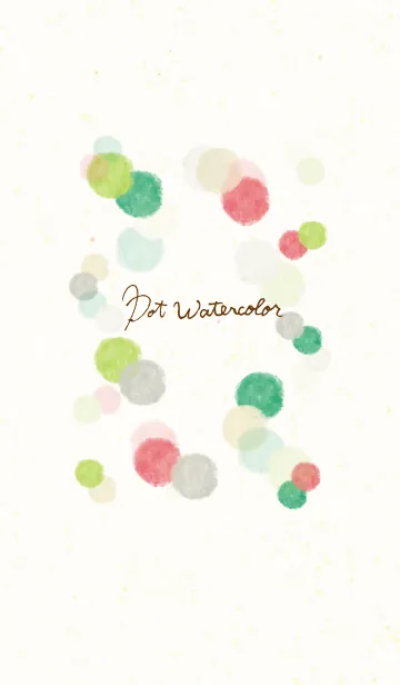 [LINE着せ替え] ドットウォーターカラー5の画像1