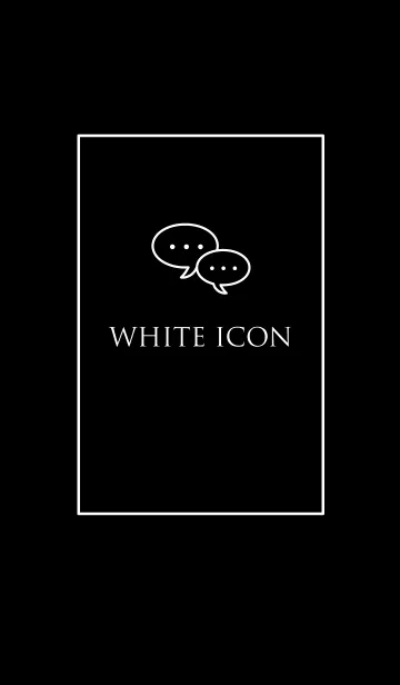 [LINE着せ替え] WHITE ICONの画像1