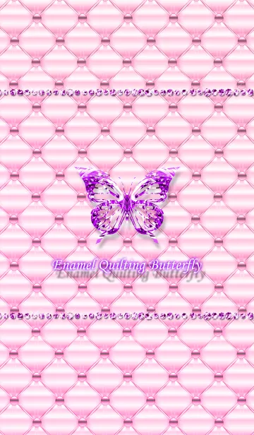 [LINE着せ替え] Enamel Quilting Butterfly2の画像1