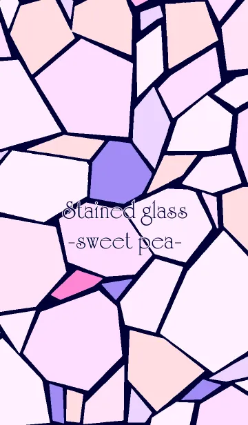 [LINE着せ替え] Stained glass -sweet pea-の画像1
