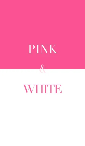 [LINE着せ替え] ピンク ＆ ホワイト [vivid]の画像1