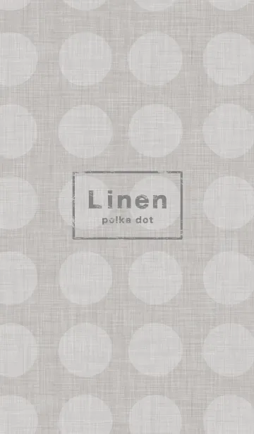 [LINE着せ替え] Linen / polka dotの画像1