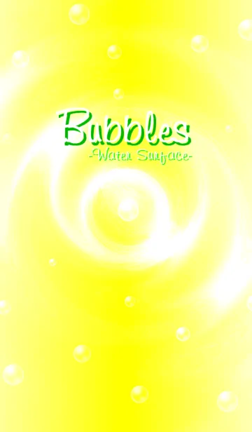 [LINE着せ替え] Bubbles-Water Surface- Yellowの画像1