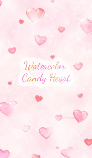 [LINE着せ替え] 水彩 キャンディー ハートの画像1