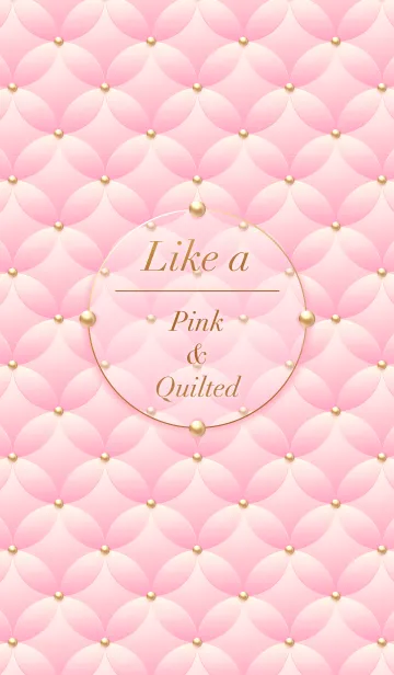 [LINE着せ替え] Like a - Pink ＆ Quilted #Petalの画像1