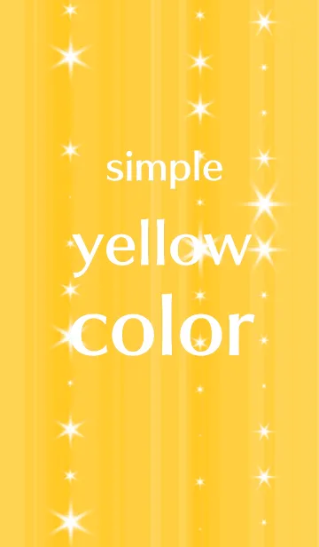 [LINE着せ替え] シンプルな黄色(yellow／イエロー)の画像1
