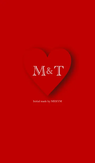 [LINE着せ替え] Heart Initial -M＆T-の画像1