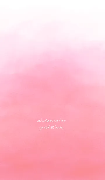Watercolor gradation / pinkの着せ替えメイン画像