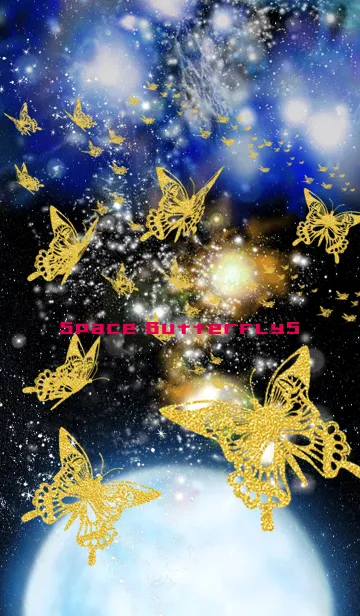 [LINE着せ替え] Space butterfly 5の画像1