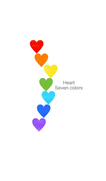 [LINE着せ替え] Heart Seven Colors.の画像1