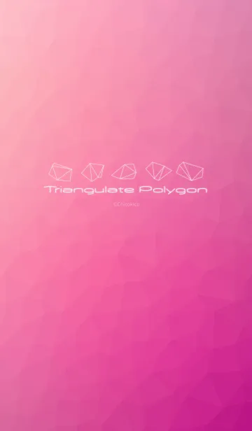 [LINE着せ替え] Triangulate Polygon - Pinkの画像1