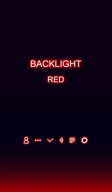 [LINE着せ替え] Backlight Redの画像1