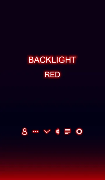Backlight Redの着せ替えメイン画像
