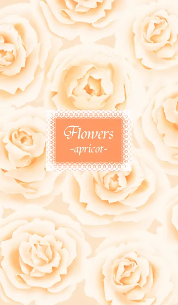 [LINE着せ替え] Flowers -アプリコット-の画像1
