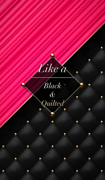 [LINE着せ替え] Like a - Black ＆ Quilted #Pleatsの画像1