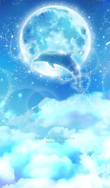 [LINE着せ替え] Blue Moon Dolphinの画像1