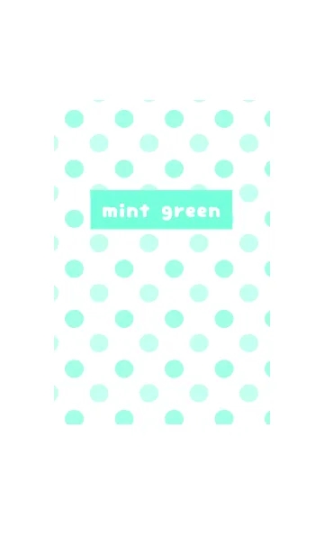 [LINE着せ替え] Polka Dot -Mint Green-の画像1