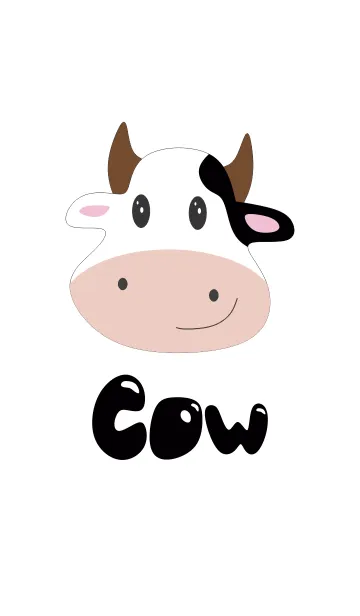 [LINE着せ替え] シンプルな牛v.2の画像1