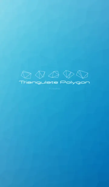 Triangulate Polygon - Blueの着せ替えメイン画像