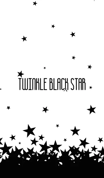 [LINE着せ替え] TWINKLE BLACK STARの画像1