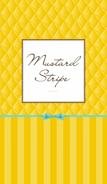 [LINE着せ替え] Mustard Stripeの画像1