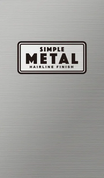 [LINE着せ替え] SIMPLE METAL HAIRLINE FINISHの画像1