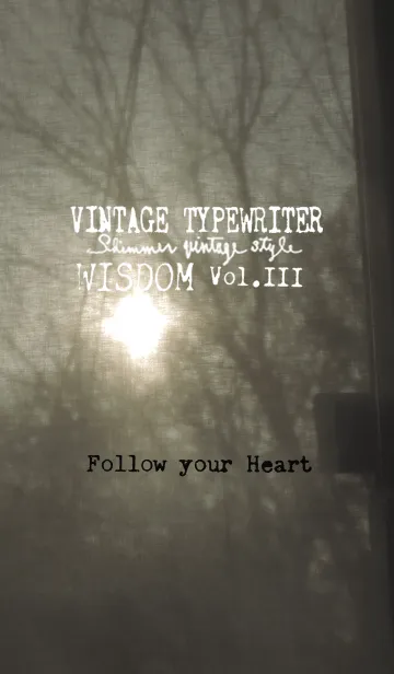 [LINE着せ替え] VINTAGE TYPEWRITER WISDOM Vol.IIIの画像1