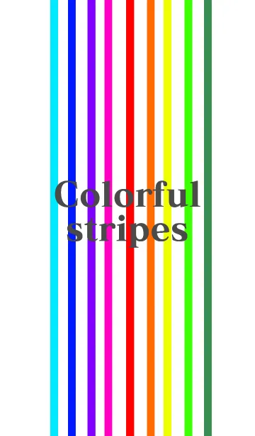 シンプルなカラフル(ストライプ)の着せ替えメイン画像