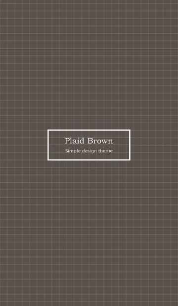 [LINE着せ替え] Plaid Brown ver.3の画像1