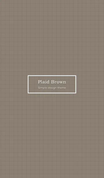 [LINE着せ替え] Plaid Brown ver.4の画像1