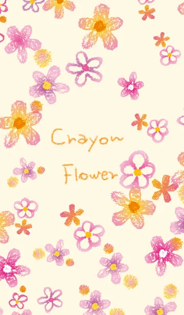 [LINE着せ替え] Crayon Flowerの画像1