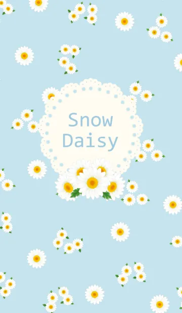 [LINE着せ替え] Snow Daisy 2の画像1