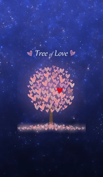 [LINE着せ替え] 恋が実る木 水彩ver.の画像1