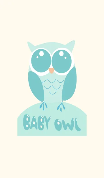 [LINE着せ替え] シンプルなフクロウパステルの画像1