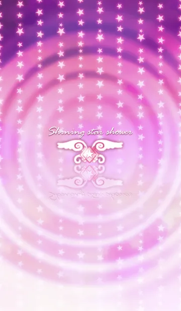 [LINE着せ替え] Shining star shower -Pink-の画像1