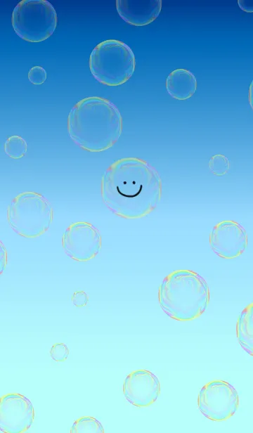 [LINE着せ替え] シャボン玉ニコの画像1