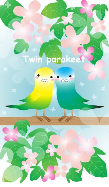 [LINE着せ替え] Twin parakeetの画像1