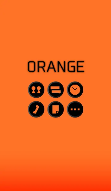 [LINE着せ替え] シンプルオレンジ1の画像1