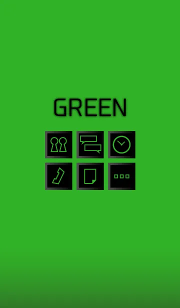 [LINE着せ替え] シンプルグリーン1の画像1