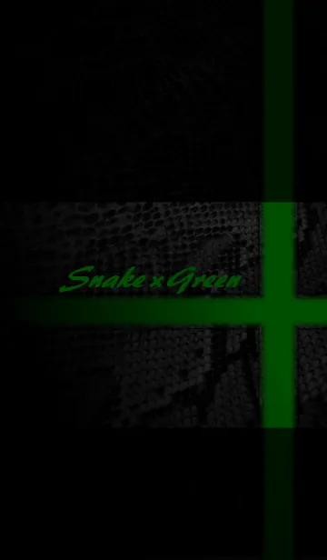 [LINE着せ替え] Snake×Green- Dark color ver.の画像1